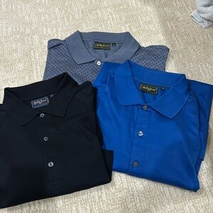 Set of 3 like new golf shirts.